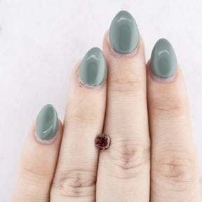 -0.80ct Custom Cut Round Wine-Red Sapphire