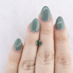 -1.11ct Trillion Cut Natural Teal Sapphire