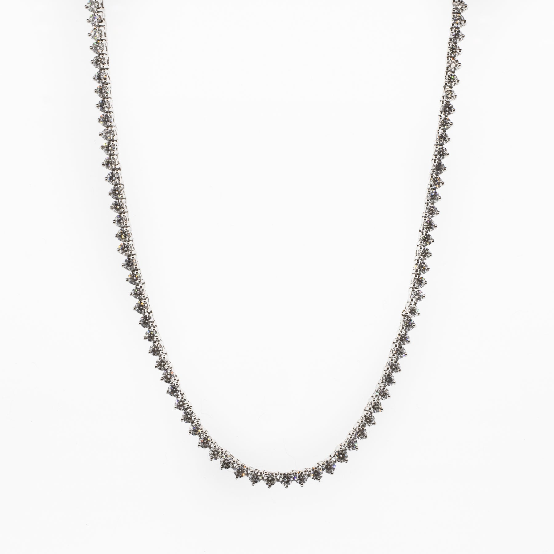 -18K White Gold Diamond Choker