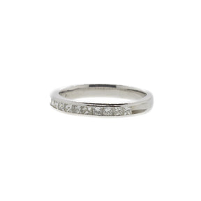 Princess-Cut 12 Stone Platinum Diamond Anniversary Band