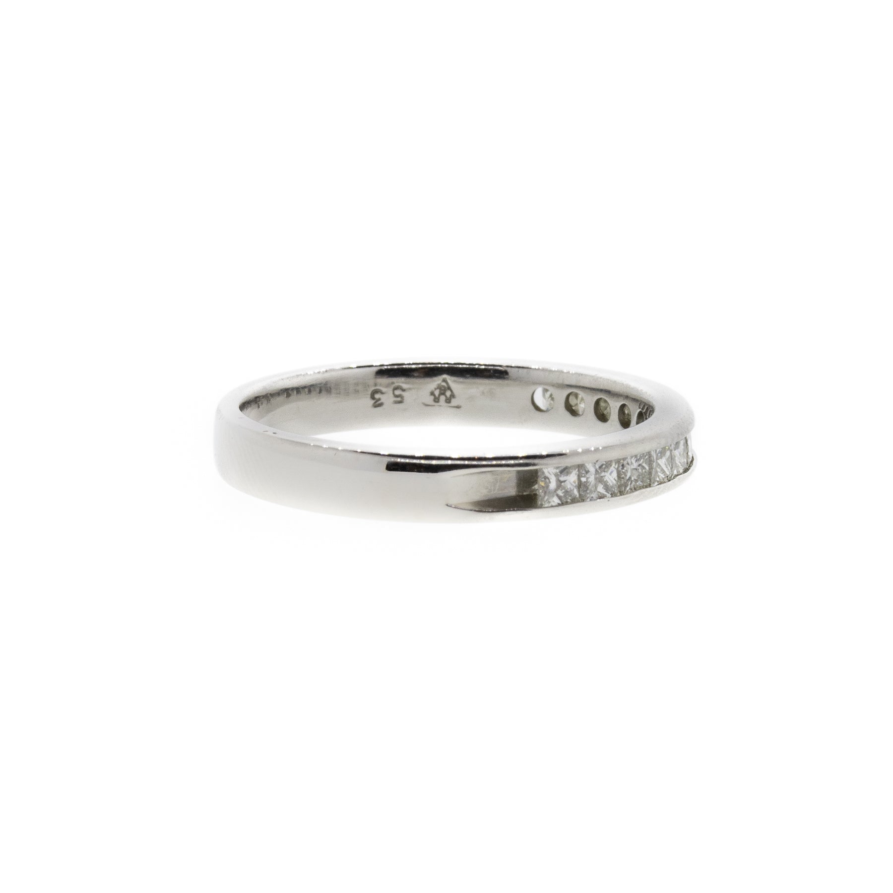 Princess-Cut 12 Stone Platinum Diamond Anniversary Band