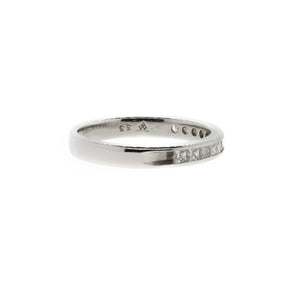 Princess-Cut 12 Stone Platinum Diamond Anniversary Band