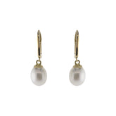 Teardrop Freshwater Pearl Accented Earrings