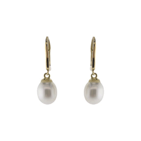 Teardrop Freshwater Pearl Accented Earrings