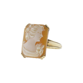 Victorian Era Ostby Barton Shell Cameo Ring