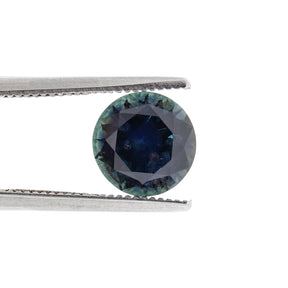 2.29ct Round Natural Dark Blue/Green Montana Sapphire