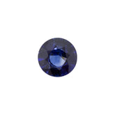 -1.37ct Round Natural Deep Royal Blue Sapphire