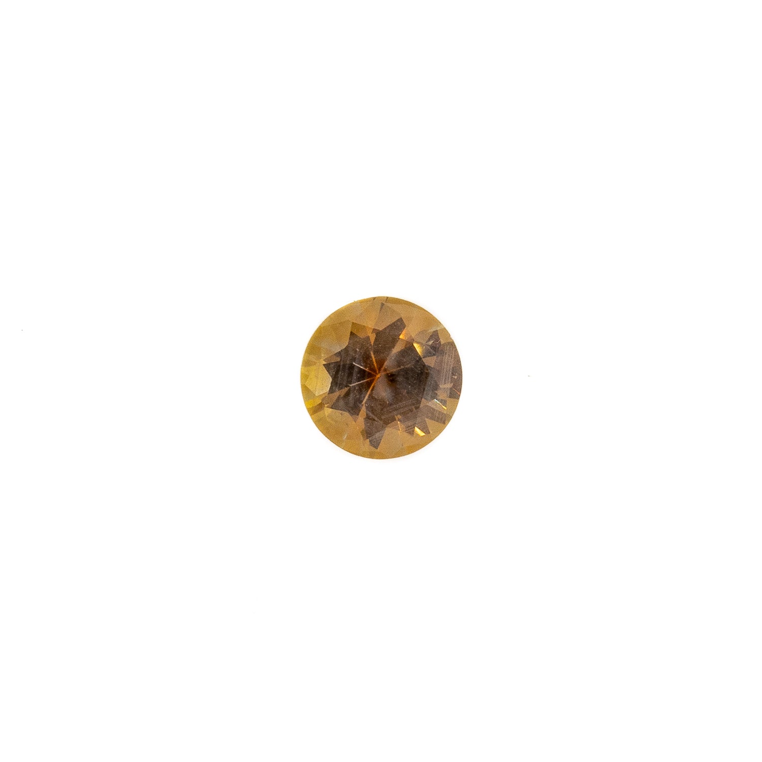 -0.30ct Round 4mm Orange/Peach Montana Sapphire