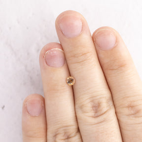 -0.30ct Round 4mm Orange/Peach Montana Sapphire