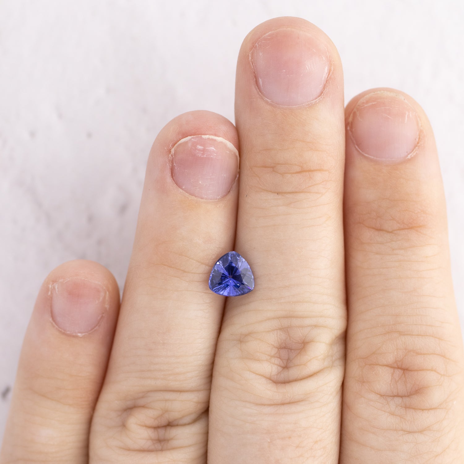 -1.12ct Trillion Cut Natural Ceylon Blue Sapphire
