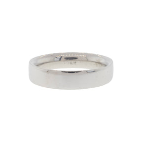 White Gold Comfort-Fit Flat Band