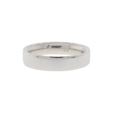 White Gold Comfort-Fit Flat Band