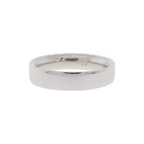White Gold Comfort-Fit Flat Band