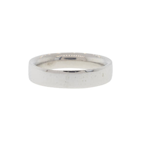 White Gold Comfort-Fit Flat Band