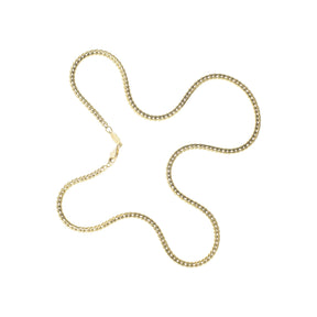 Italian Gold Flat Wheat Chain 14K Yellow Gold