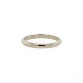 14K White Gold Wedding Band