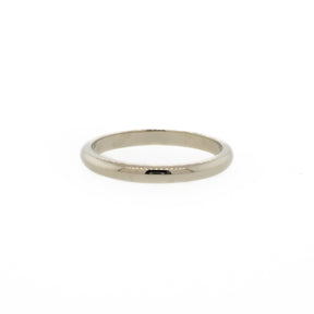 14K White Gold Wedding Band