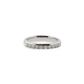 14K White Gold Diamond Channel Anniversary Band