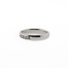 14K White Gold Diamond Channel Anniversary Band