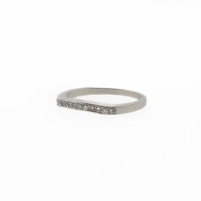Palladium Diamond Channel-Set Anniversary Wedding Band