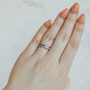 14K White Gold Diamond Channel Anniversary Band