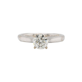 Round Brilliant Cut Diamond & 14K White Gold Wedding Set