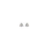 Martini Style Diamond & White Gold Stud Earrings