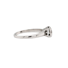 Mid-Century Illusion Diamond Solitaire Ring