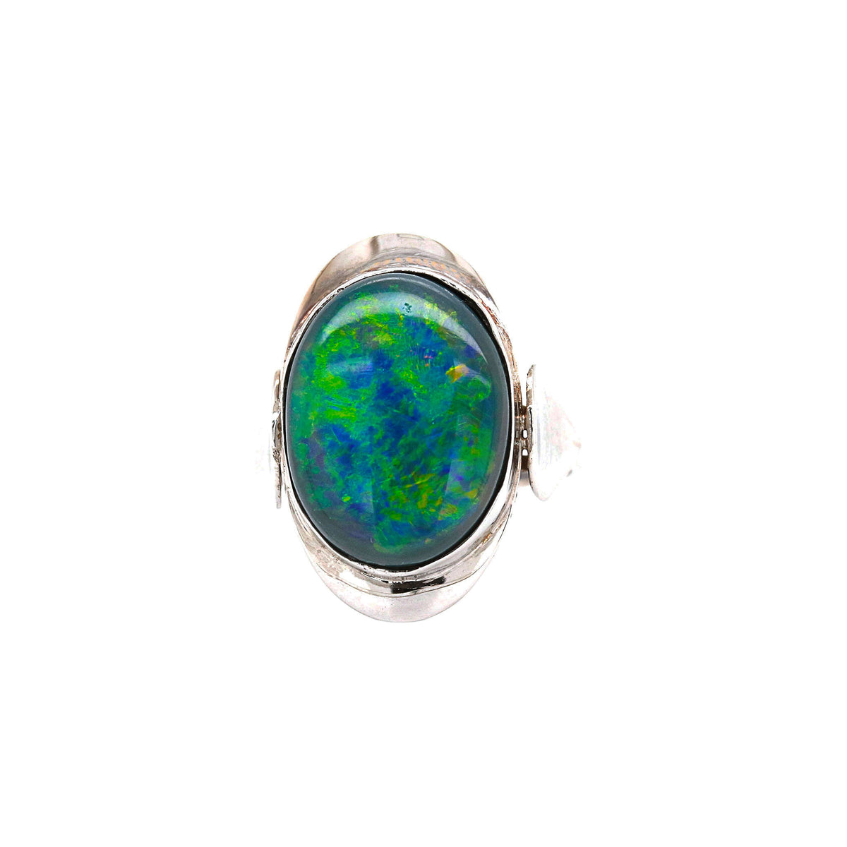 Australian Opal Vintage Arts & Crafts Ring