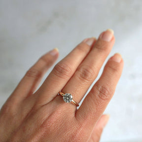 Six-Prong Round Brilliant Diamond Ring
