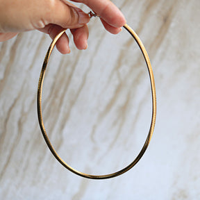 Reversible Omega Chain in 10K Yellow & White Gold